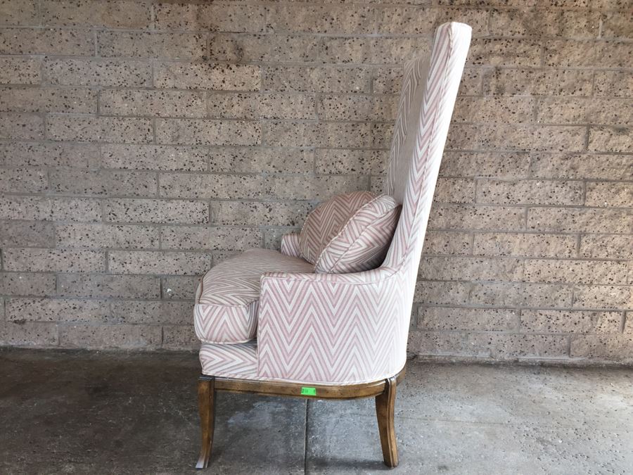 Nice High Back Upholstered Chair With Pillows [Photo 3]