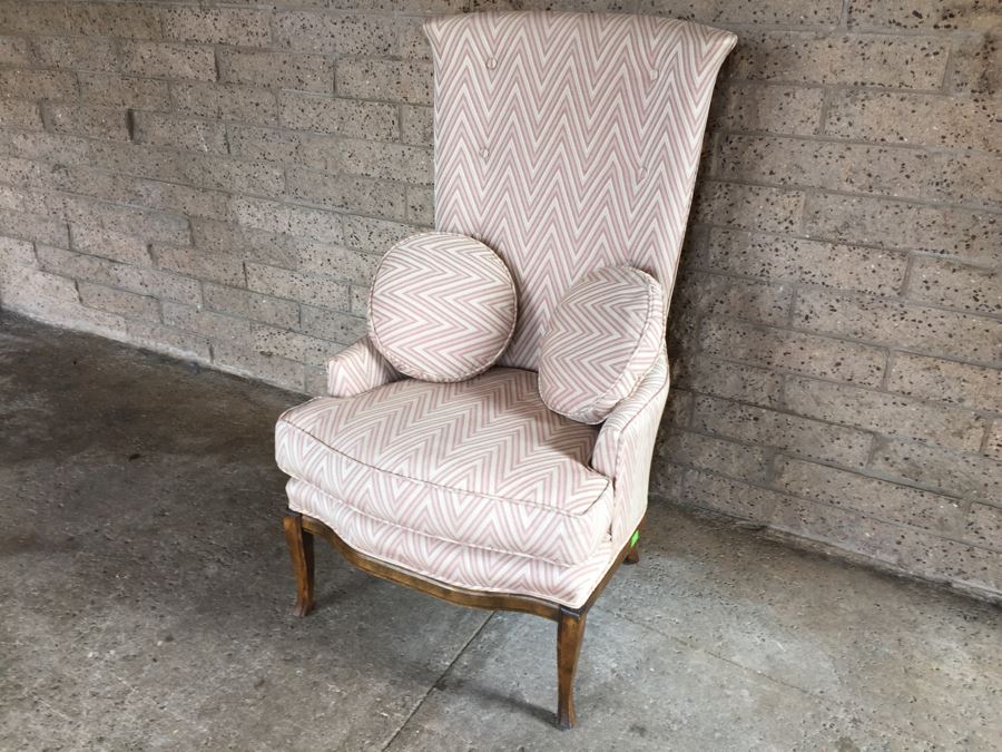 Nice High Back Upholstered Chair With Pillows [Photo 4]