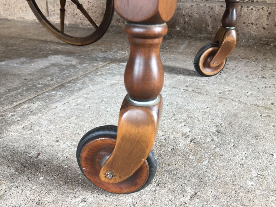 Antique Wooden Tea Cart Davies Putname Company Grand Rapids Michigan [Photo 5]