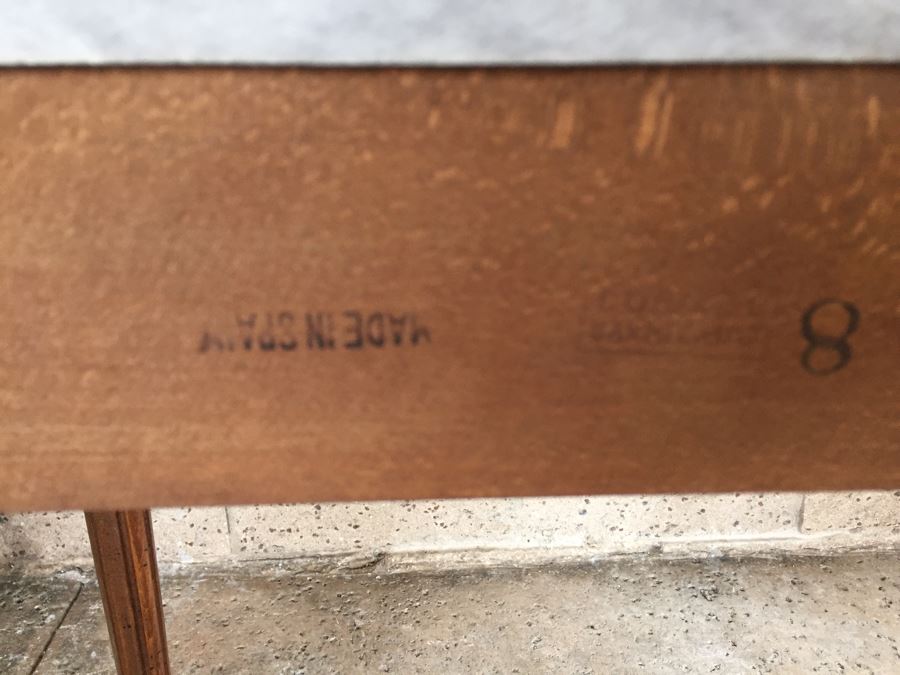 Stunning Hallway Table With Matching Mirror Gilt Decorated With Porcelain Painted Floral Motifs Made In Spain [Photo 33]