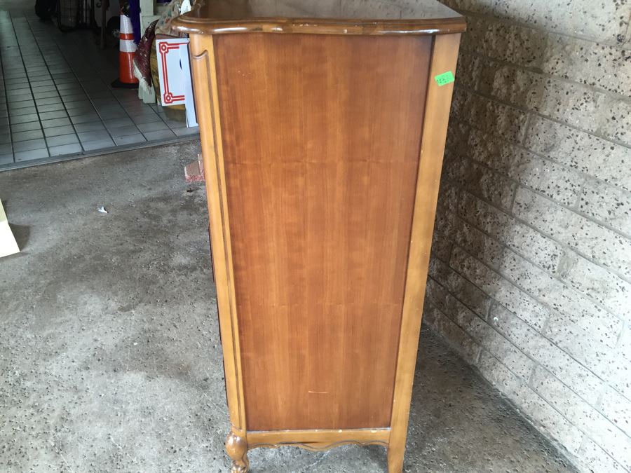 Nice Cherry 5 Drawer Chest Of Drawers Dresser [Photo 8]