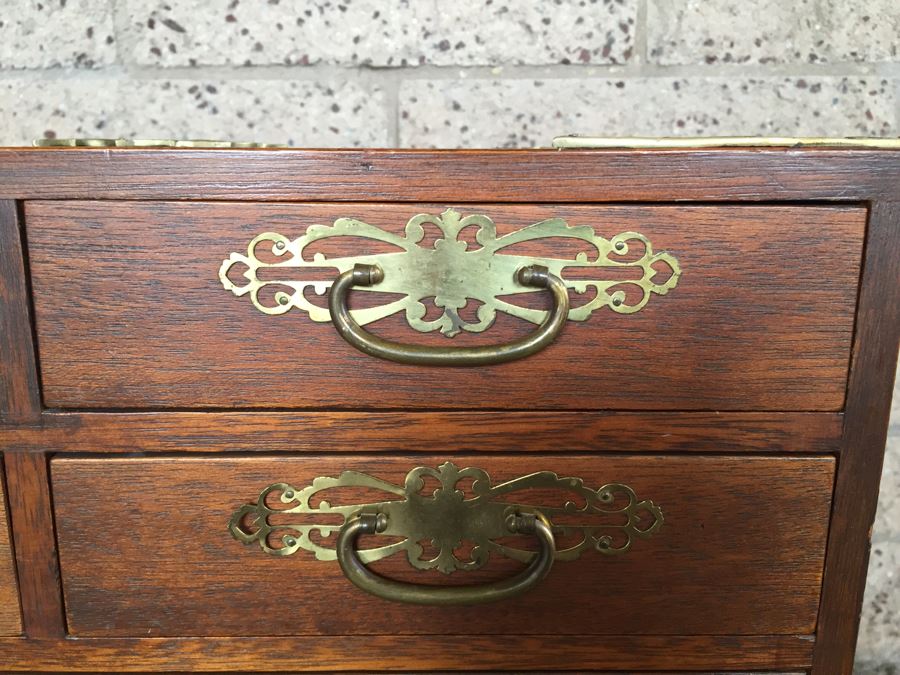 Nice Wooden Korean Silverware Chest Of Drawers With Lockable Drawers And Keys [Photo 5]