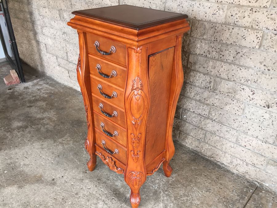 Powell Floorstanding Jewelry Armoire Solid Wood [Photo 8]