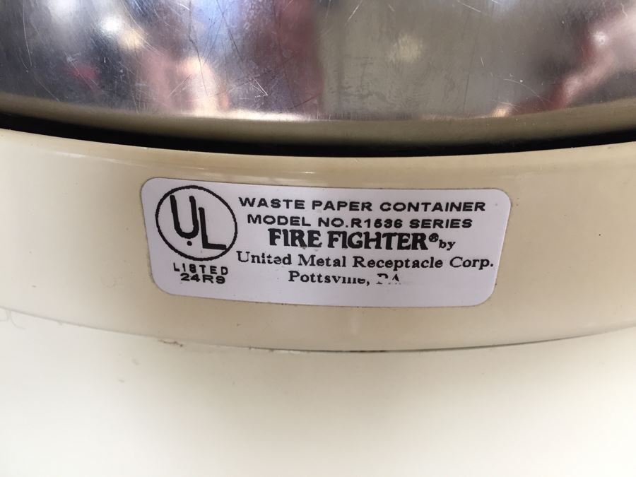 Commerical Waster Paper Container Fire Fighter By United Metal Receptacle Corp [Photo 4]