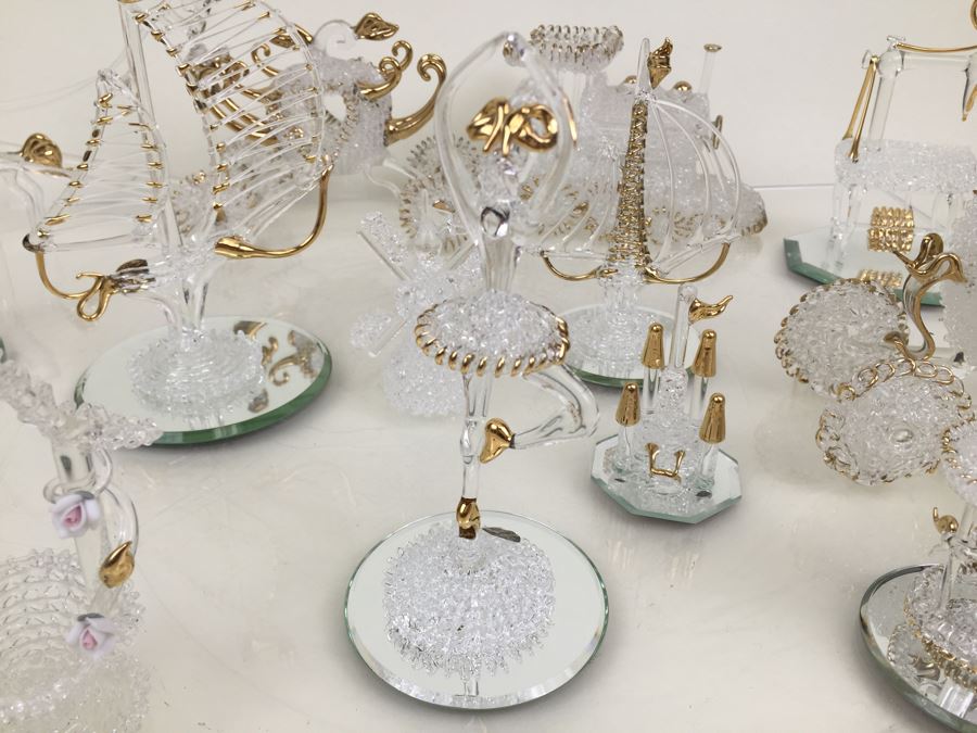 Huge Lot Of Gold Accented Glass Figurines [Photo 6]