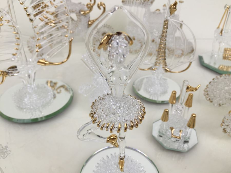 Huge Lot Of Gold Accented Glass Figurines [Photo 5]