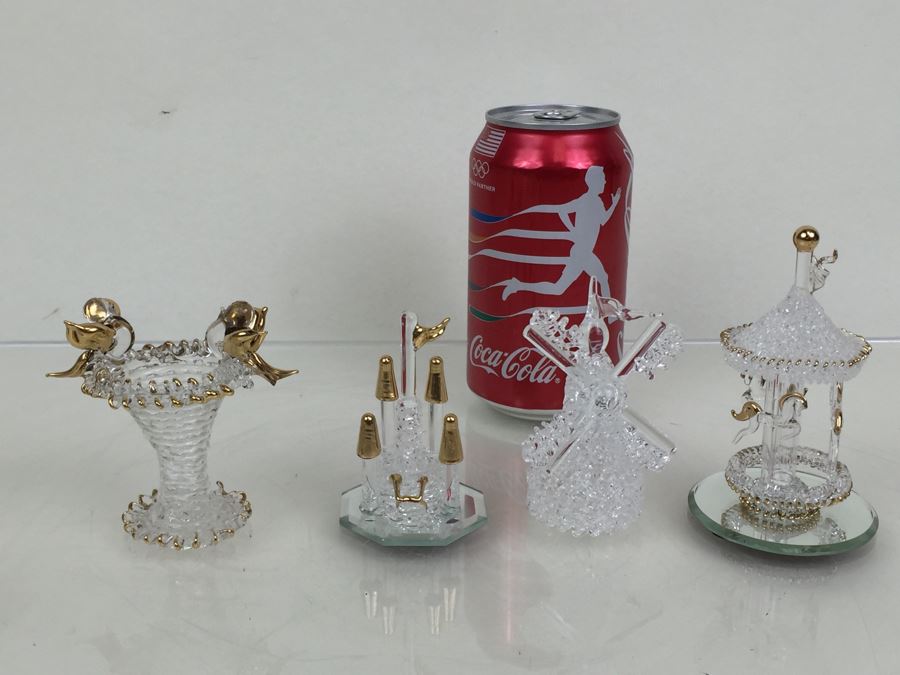 Huge Lot Of Gold Accented Glass Figurines [Photo 33]