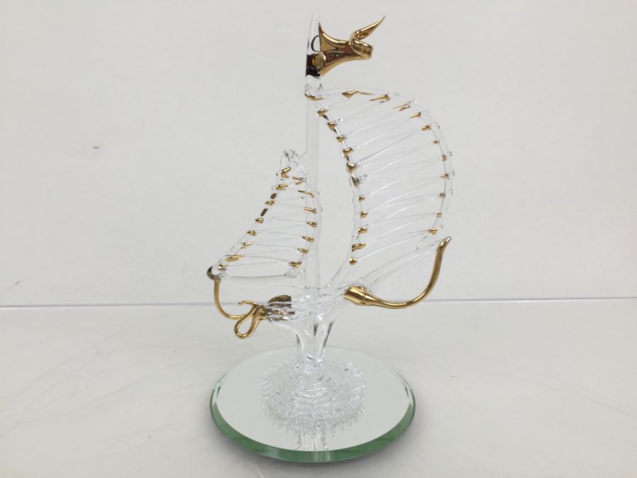 Huge Lot Of Gold Accented Glass Figurines [Photo 12]