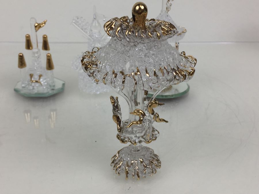 Huge Lot Of Gold Accented Glass Figurines [Photo 36]