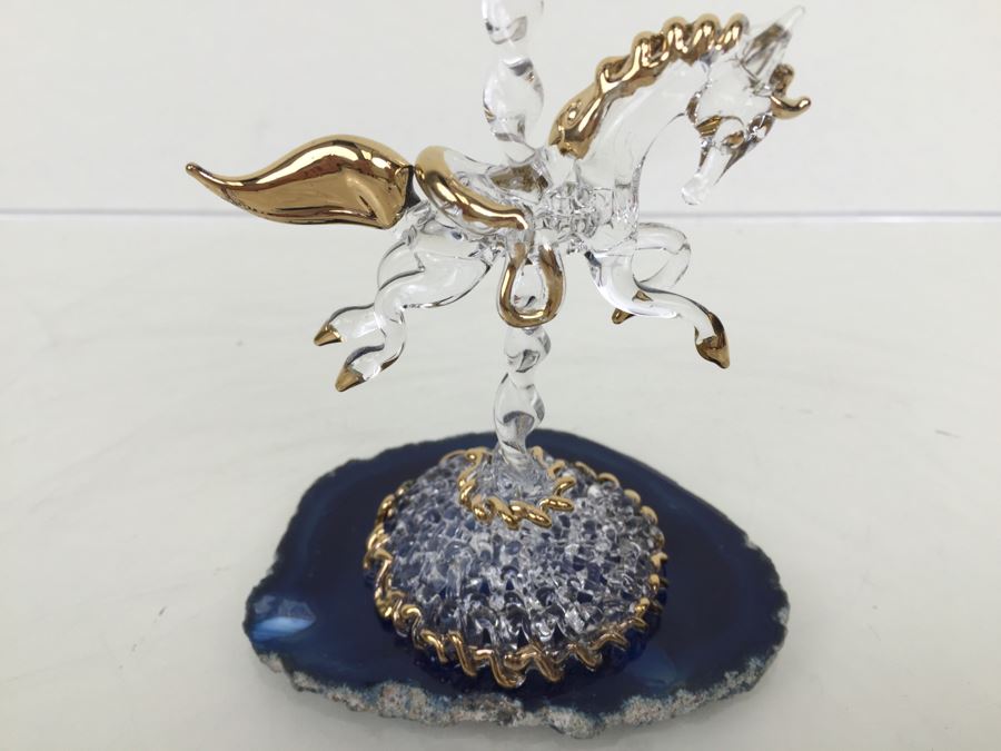 Huge Lot Of Gold Accented Glass Figurines [Photo 18]