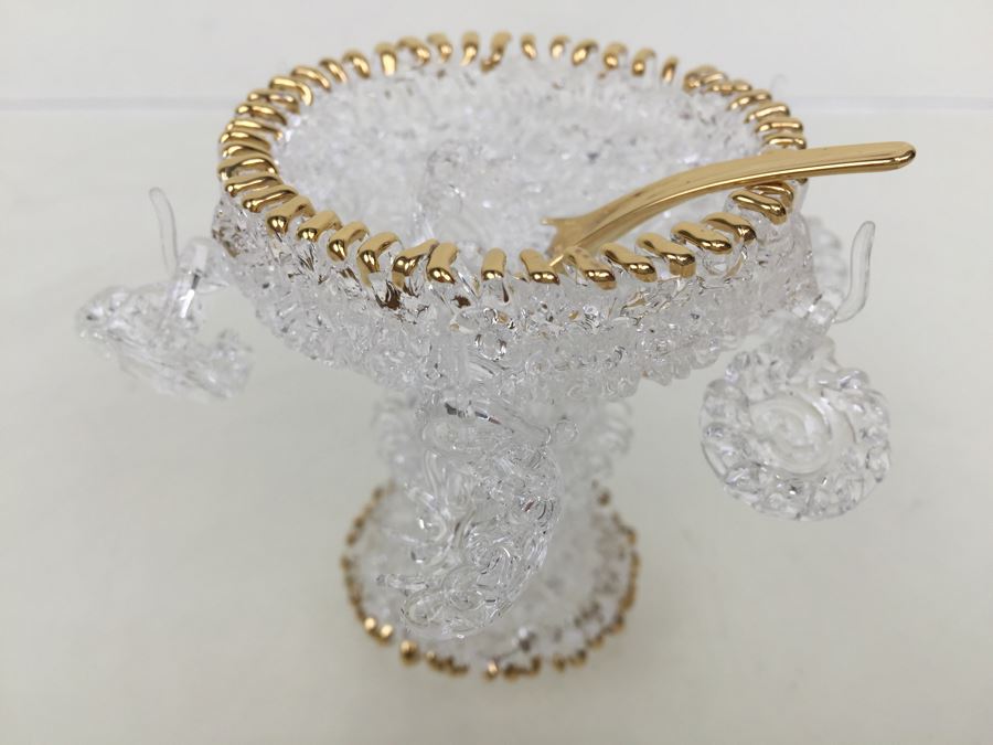 Huge Lot Of Gold Accented Glass Figurines [Photo 15]