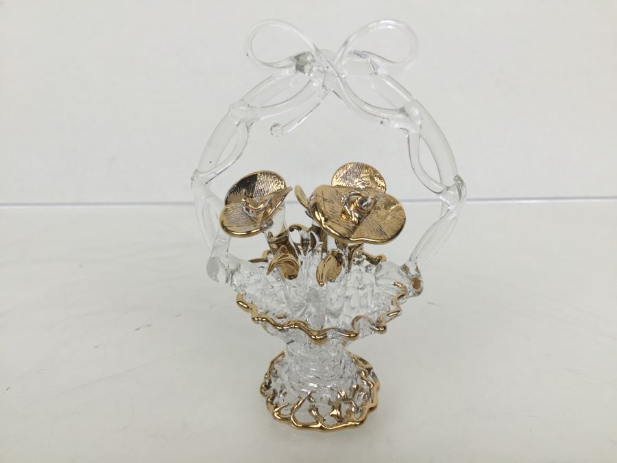 Huge Lot Of Gold Accented Glass Figurines [Photo 9]