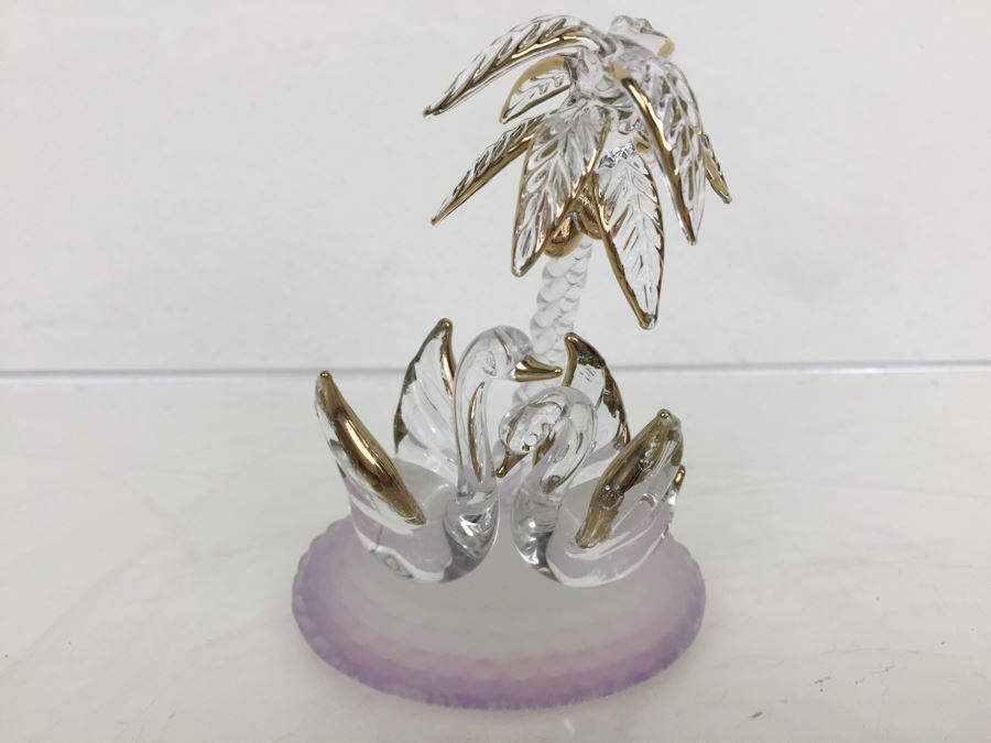 Huge Lot Of Gold Accented Glass Figurines (Some With Glass Barron Sticker) [Photo 5]