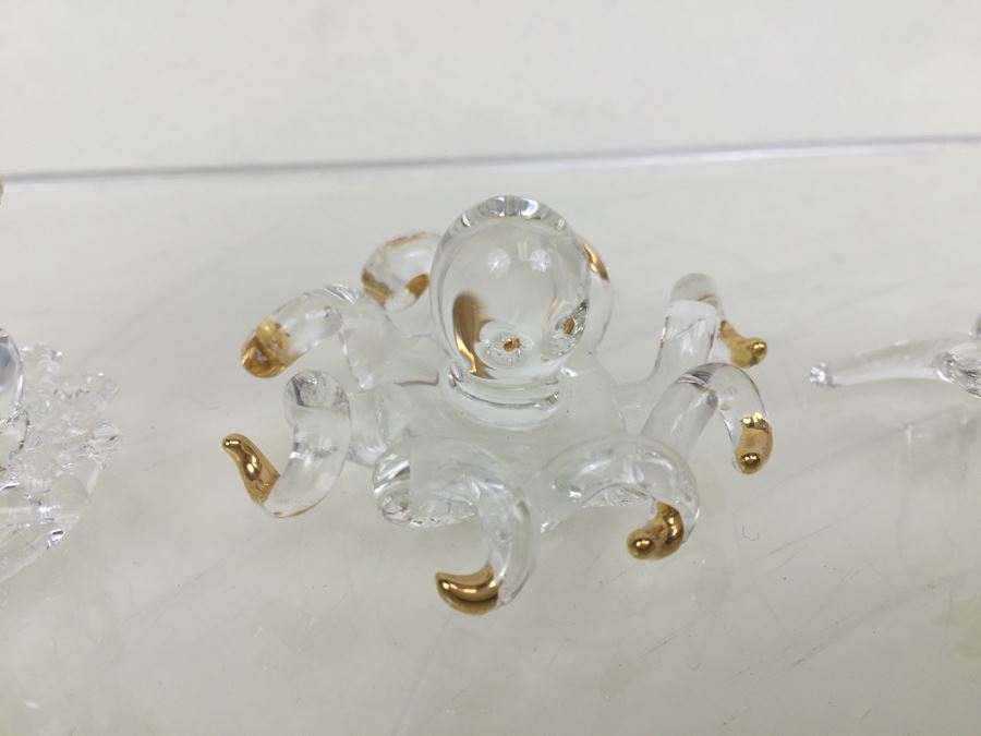 Huge Lot Of Gold Accented Glass Figurines (Some With Glass Barron Sticker) [Photo 17]