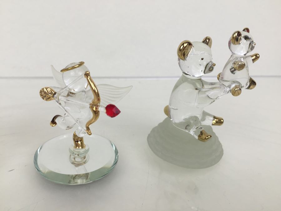 Huge Lot Of Gold Accented Glass Figurines (Some With Glass Barron Sticker) [Photo 14]