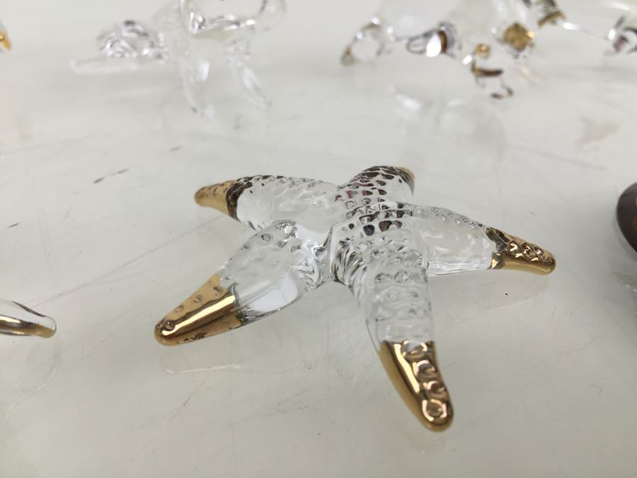 Huge Lot Of Gold Accented Glass Figurines (Some With Glass Barron Sticker) [Photo 22]