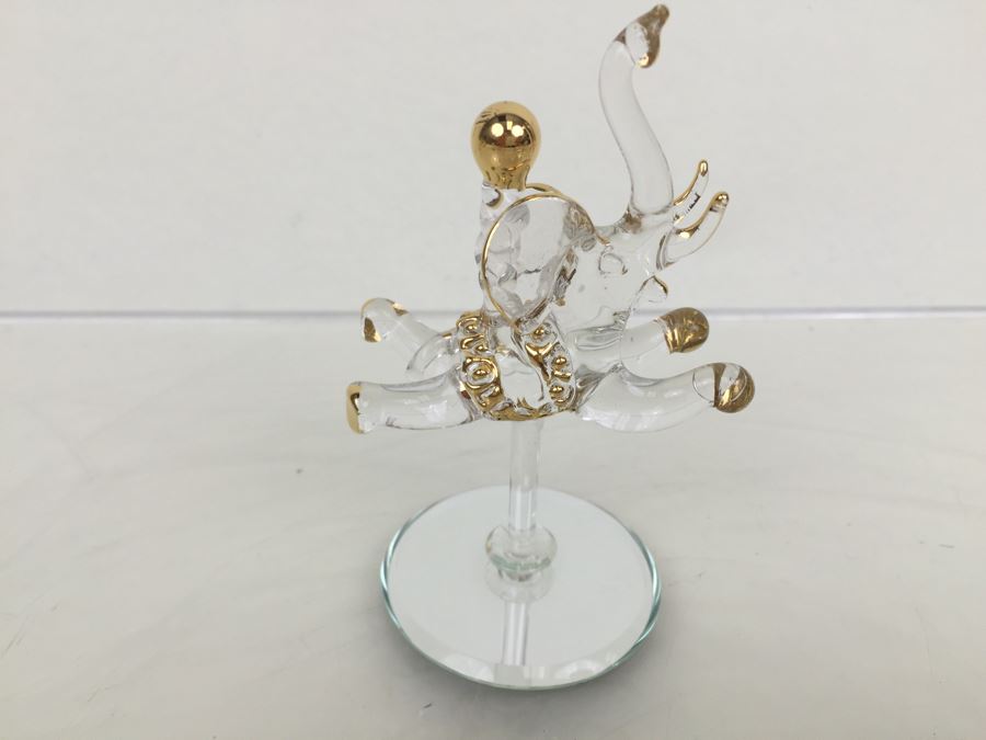 Huge Lot Of Gold Accented Glass Figurines (Some With Glass Barron Sticker) [Photo 6]