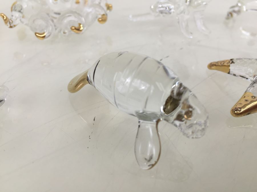 Huge Lot Of Gold Accented Glass Figurines (Some With Glass Barron Sticker) [Photo 23]