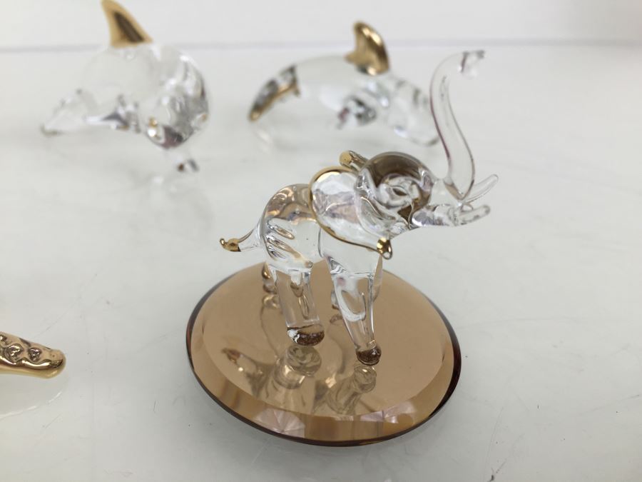Huge Lot Of Gold Accented Glass Figurines (Some With Glass Barron Sticker) [Photo 21]