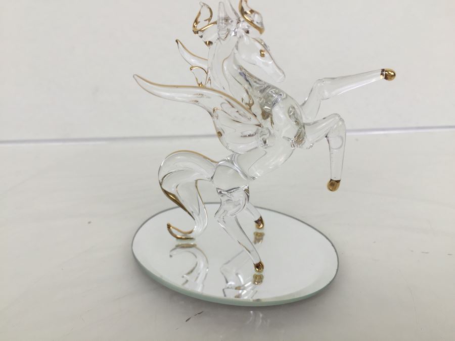 Huge Lot Of Gold Accented Glass Figurines (Some With Glass Barron Sticker) [Photo 7]