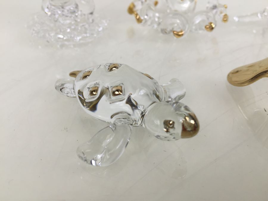 Huge Lot Of Gold Accented Glass Figurines (Some With Glass Barron Sticker) [Photo 24]