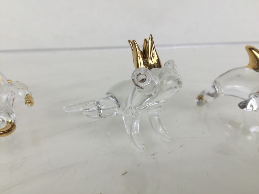 Huge Lot Of Gold Accented Glass Figurines (Some With Glass Barron Sticker) [Photo 18]