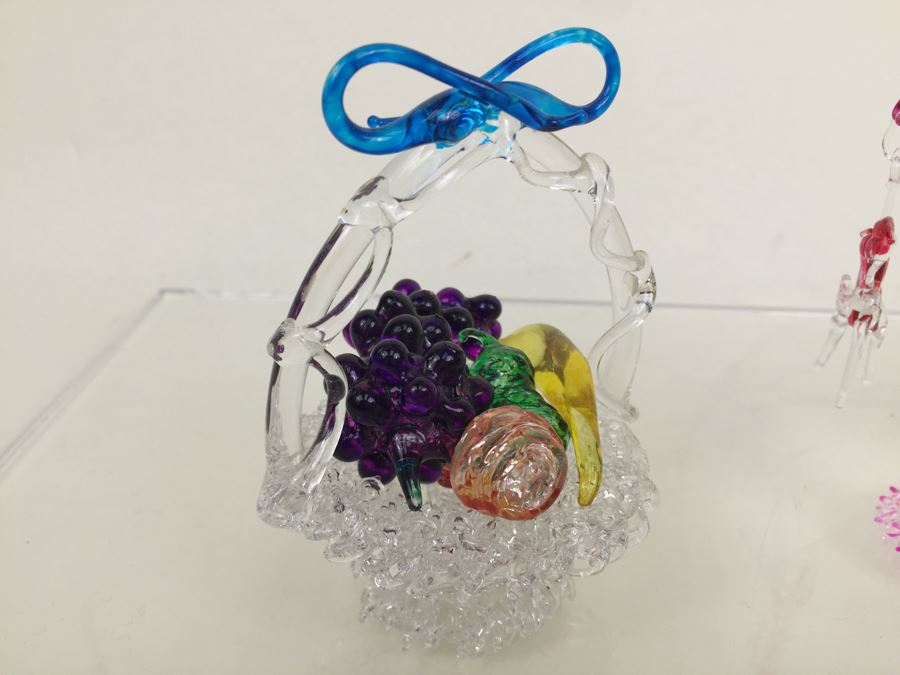 Lot Of Colored Glass Figurines [Photo 14]