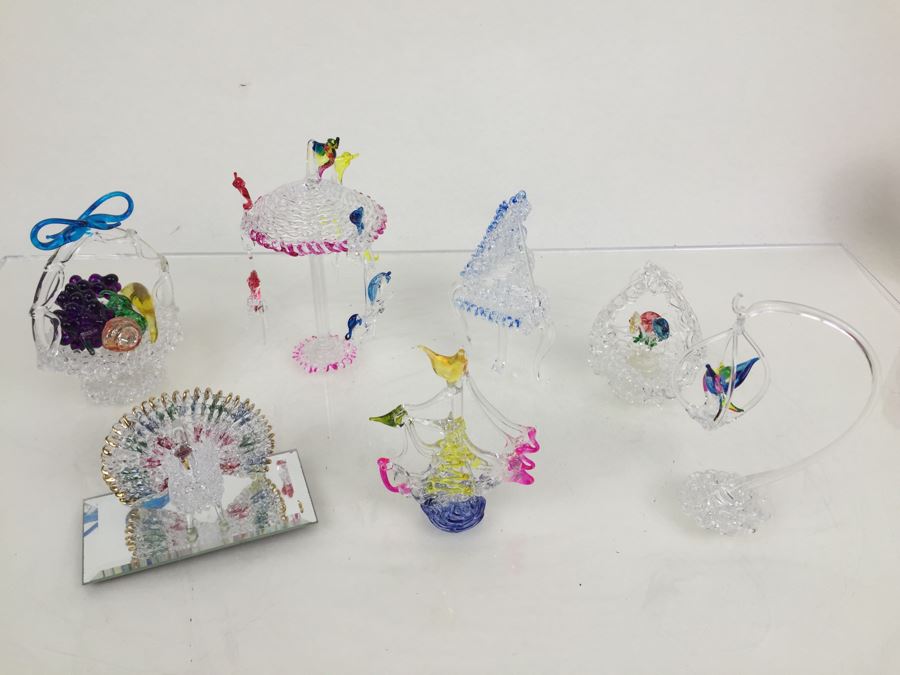 Lot Of Colored Glass Figurines [Photo 4]