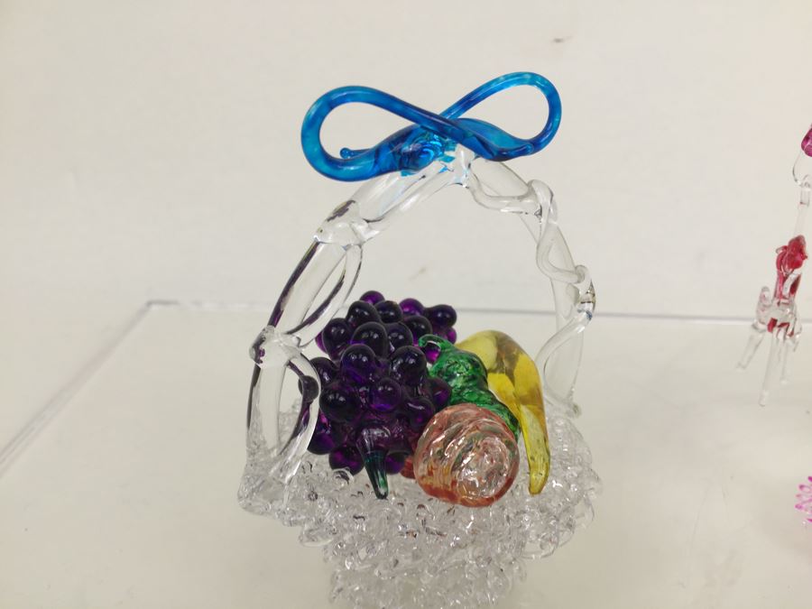 Lot Of Colored Glass Figurines [Photo 13]