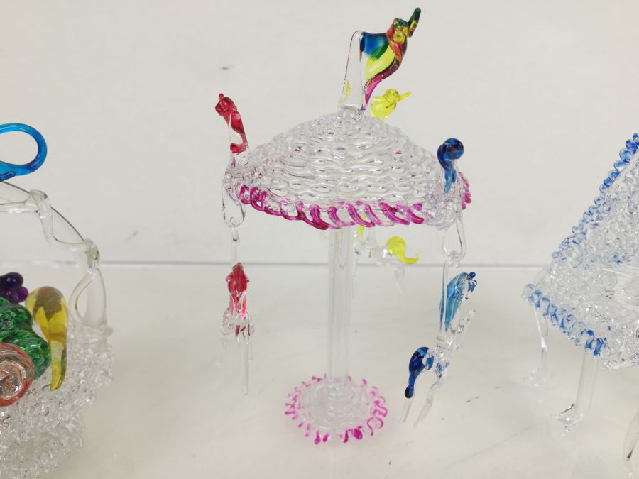 Lot Of Colored Glass Figurines [Photo 11]
