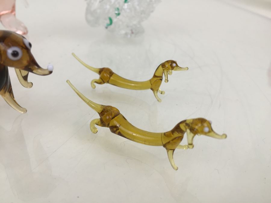 Large Lot Of Colored Glass Animal Figurines [Photo 8]