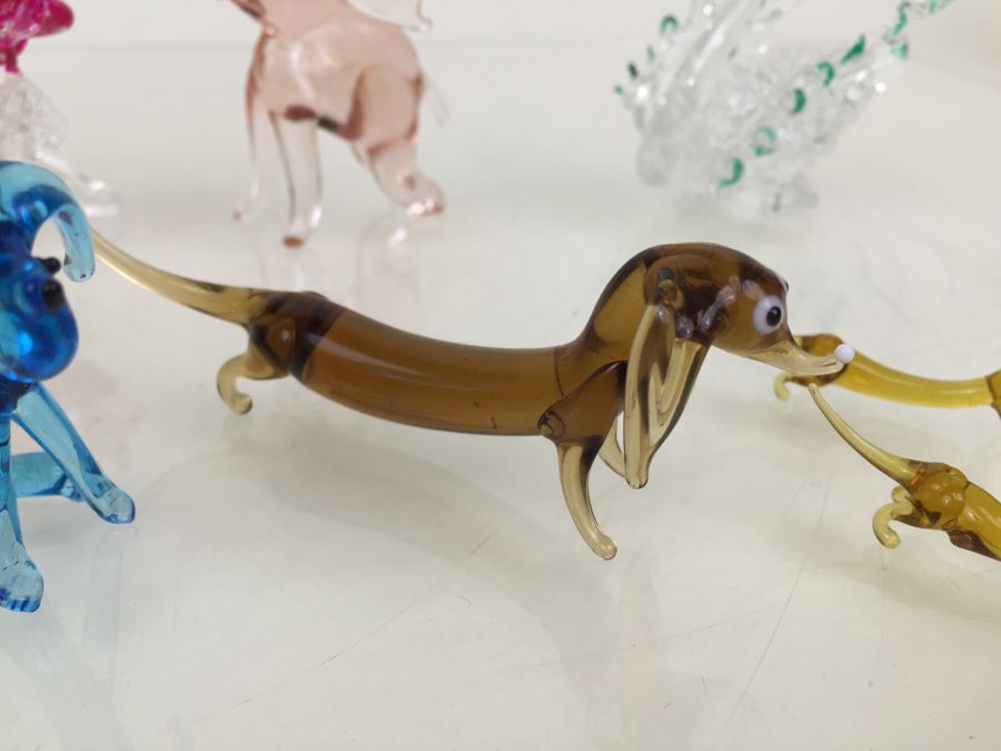 Large Lot Of Colored Glass Animal Figurines [Photo 7]