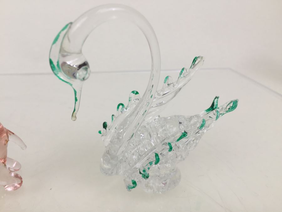 Large Lot Of Colored Glass Animal Figurines [Photo 9]
