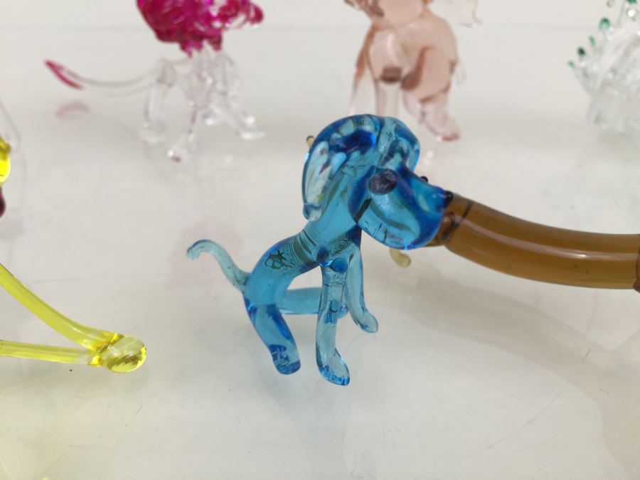 Large Lot Of Colored Glass Animal Figurines [Photo 6]