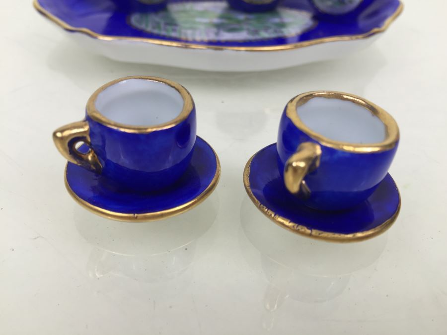 Hand Painted Peint Main Limoges France Doll Tea Set [Photo 5]