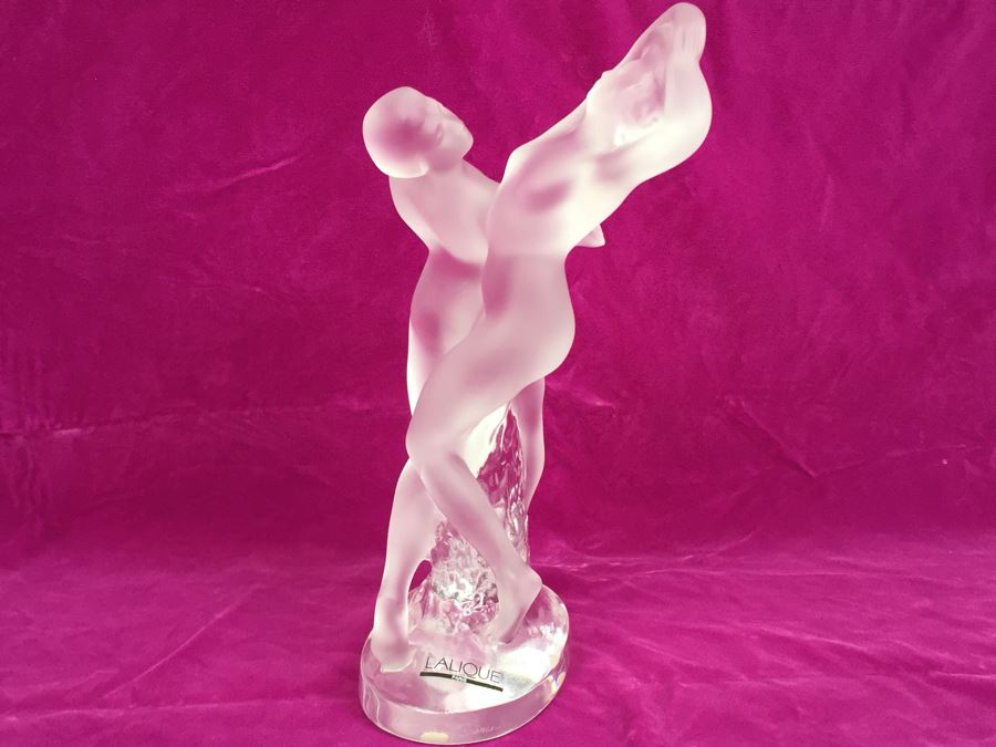 Lalique Paris France Nudes Dancing (Deux Daneuse) Signed MSRP $3,360.00 [Photo 7]