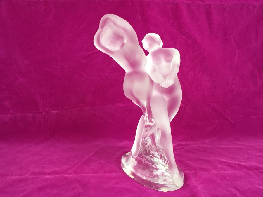 Lalique Paris France Nudes Dancing (Deux Daneuse) Signed MSRP $3,360.00 [Photo 16]