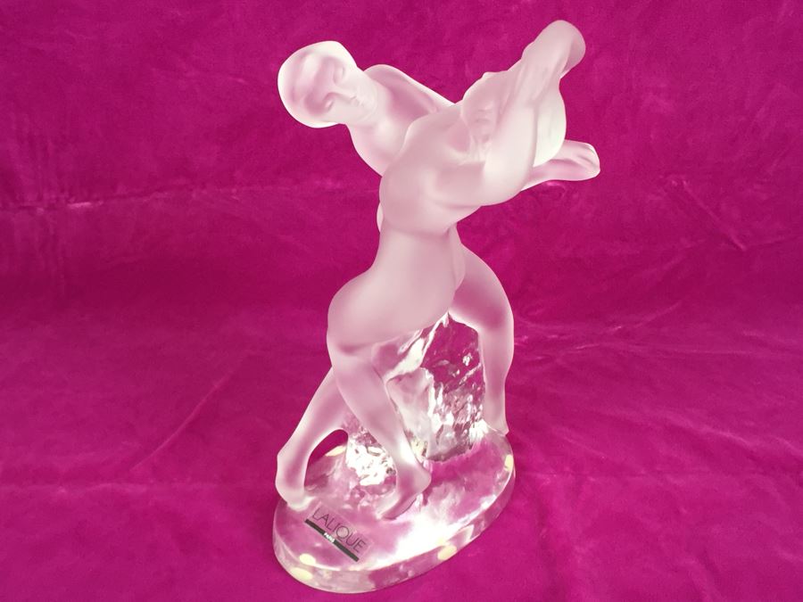 Lalique Paris France Nudes Dancing (Deux Daneuse) Signed MSRP $3,360.00 [Photo 20]