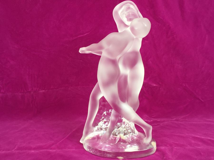 Lalique Paris France Nudes Dancing (Deux Daneuse) Signed MSRP $3,360.00 [Photo 2]