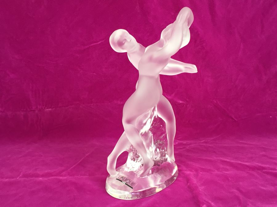 Lalique Paris France Nudes Dancing (Deux Daneuse) Signed MSRP $3,360.00 [Photo 18]