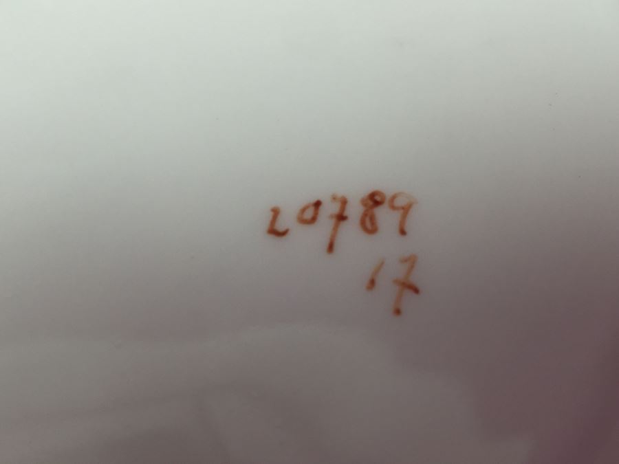 Vintage Exquisite C.T. Carl Tielsch Germany Hand Painted Bowl Dish With Peacock Feathers Motif [Photo 14]