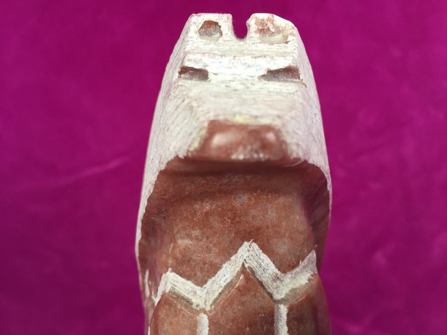 Carved Stone Native American Sculpture Signed LF [Photo 5]
