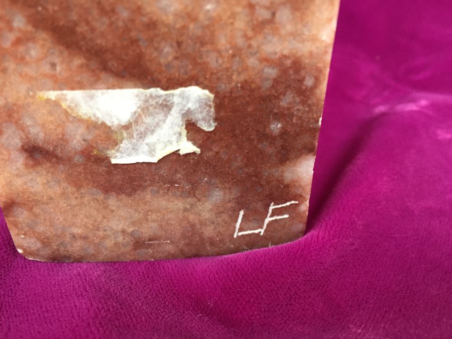 Carved Stone Native American Sculpture Signed LF [Photo 3]