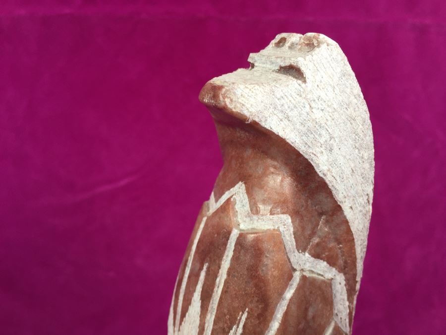 Carved Stone Native American Sculpture Signed LF [Photo 12]