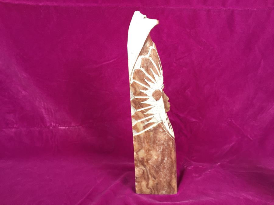 Carved Stone Native American Sculpture Signed LF [Photo 16]