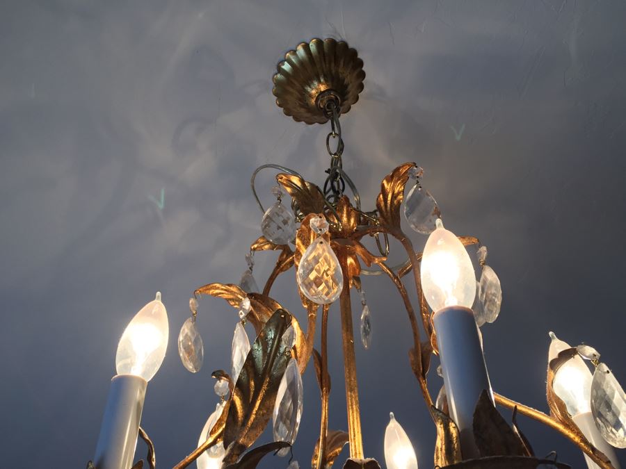 Stunning Gilded Crystal Chandelier [Photo 10]