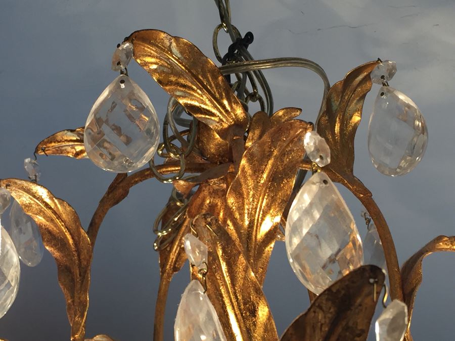 Stunning Gilded Crystal Chandelier [Photo 6]