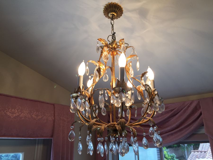Stunning Gilded Crystal Chandelier [Photo 1]