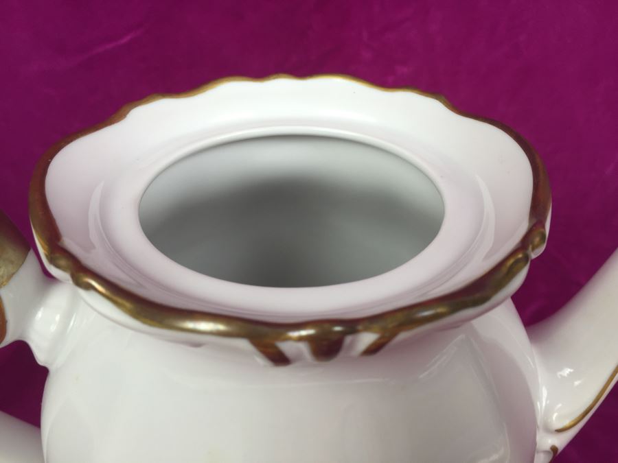 Elegant Gold Rim And White China Set - Bavaria Western Germany 48 (HUGE SET) [Photo 26]