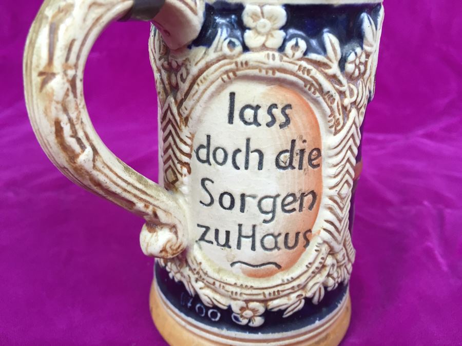 German Beer Stein Made In Germany Marked 'V' On Bottom [Photo 6]